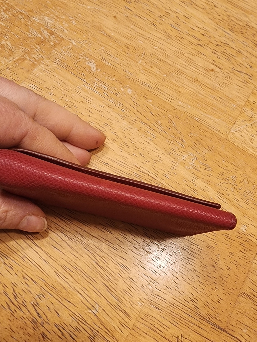 red Hermès leather key case - Picture 3 of 11